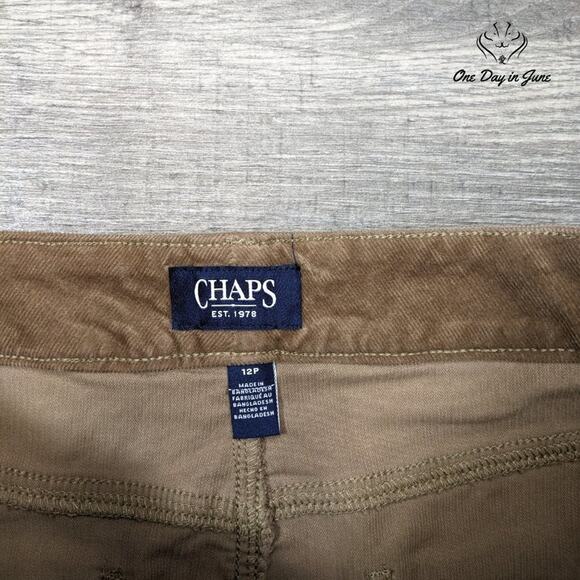 Chaps Petite Corduroy Skirt Size 12P - Picture 2 of 5